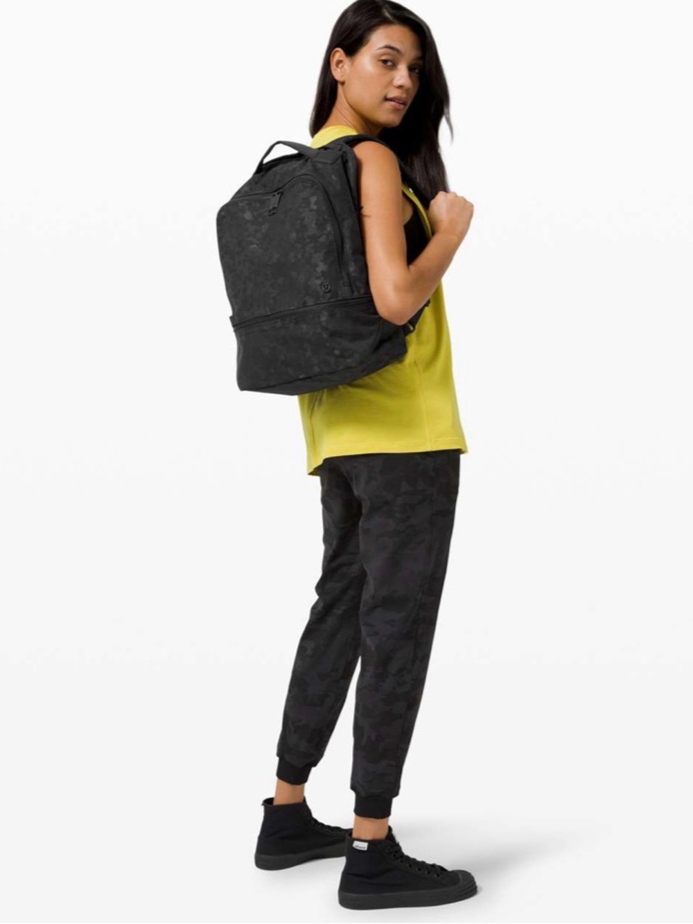 Lululemon City Adventure Black Patterned Backpack - 17L - Picture 2 of 8
